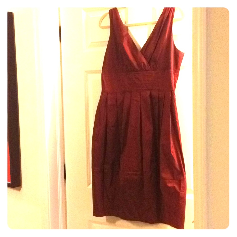 Burgundy cocktail dress